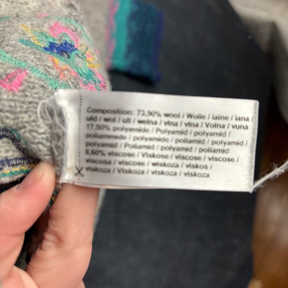 IVKO Women’s Wool Blend Artsy, Abstract Colorful Cardigan Sz 38 - Picture 4 of 14